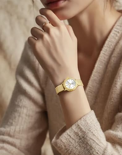 Image of OLEVS Women Watches Diamond Fashion Dress Elegant with Date Ladies Watch | Original Import Dress Gift,Diamond,Easy to Read Chronograph women's Watch