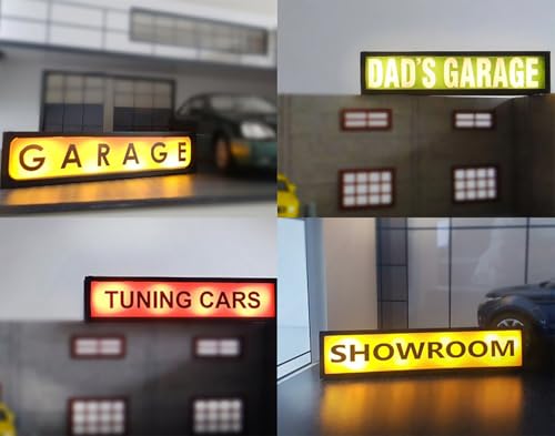 TUNING CARS Boîte lumineuse néon LED RVB avec télécommande, montage mural, panneau d'avertissement pour studio de cinéma, bibliothèque, café, maison,...