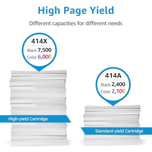 cmybabee 414x toner cartridges 4 pack high yield replacement for hp 414x 414a w2020x toner compatible with color laserjet pro mfp m479fdw m479fdn m454dw m454dn m480f printer with chip