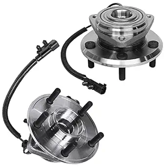 Detroit Axle Front Wheel Hub Bearing Assembly (pair) for Jeep Wrangler 2007–2010 5-Bolt 4-Wheel ABS
