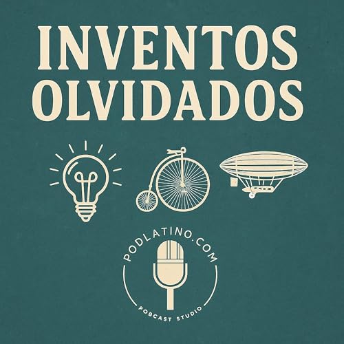 Inventos Olvidados Podcast Por podlatino.com arte de portada