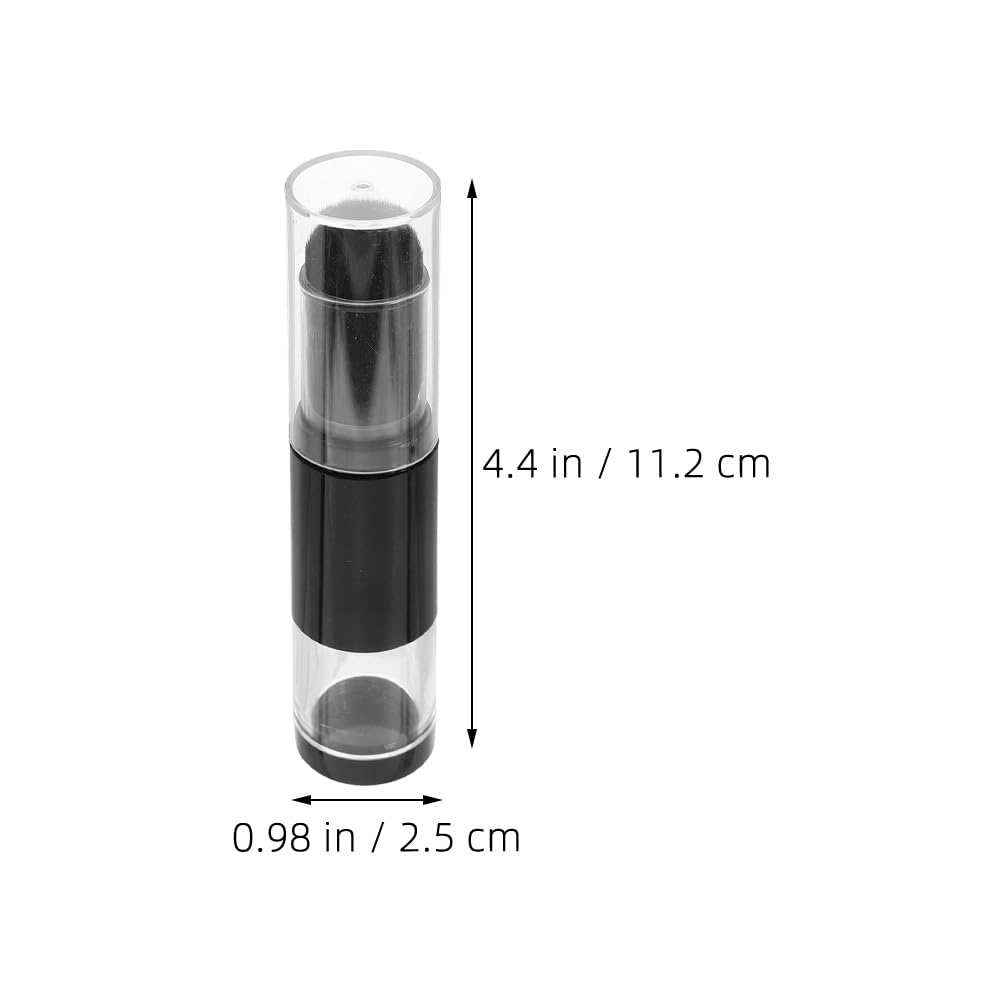 Refillable Powder Brush with Press Dispense Bottle Soft Bristle Foundation and Blush Brush for Travel Makeup - Image 2