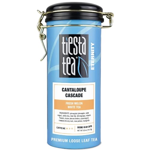 Cantaloupe Cascade Loose Leaf White Tea, Fresh Melon Blend, 5oz