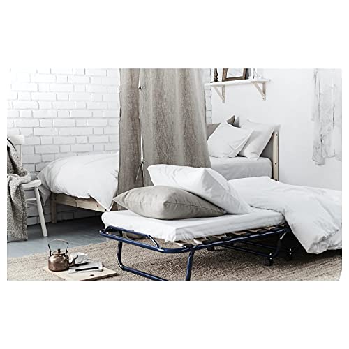 Ikea SANDVIKA Guest Bed 80x190 cm (32x75)(Bed base frame Material:Steel, Epoxy/polyester powder coating)(Blue)