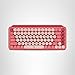 Logitech POP Keys Mechanical Wireless Keyboard with Customizable Emoji Keys, Durable Compact Design, Bluetooth or USB Connectivity, Multi-Device, OS Compatible - Heartbreaker Rose