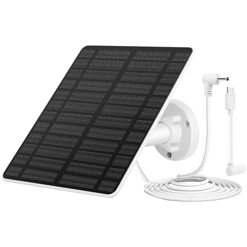 Binnan Panel Solar para Cámara de 5W para de Seguridad USB con Anillo de de Batería Recargable