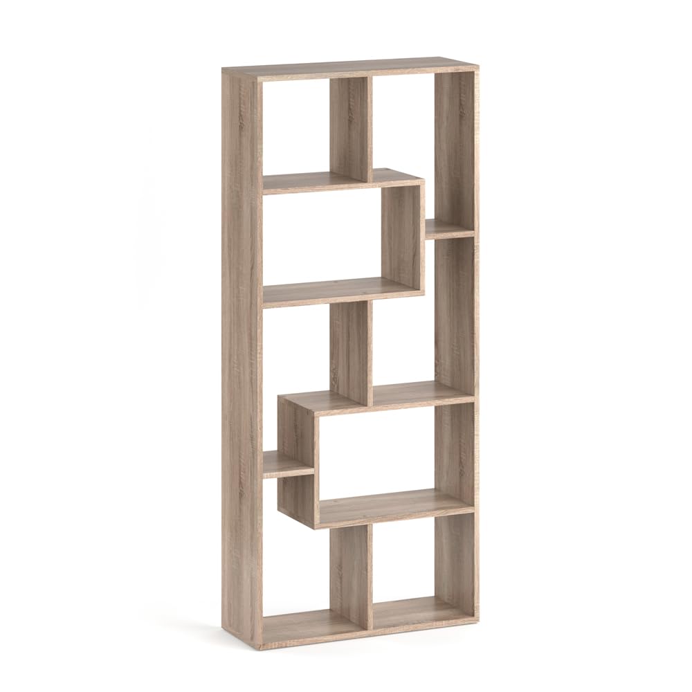 Vicco Divisorio per ambienti Noa, Sonoma, 160.6 x 67.2 cm, adatto come divisorio o libreria a forma di Z