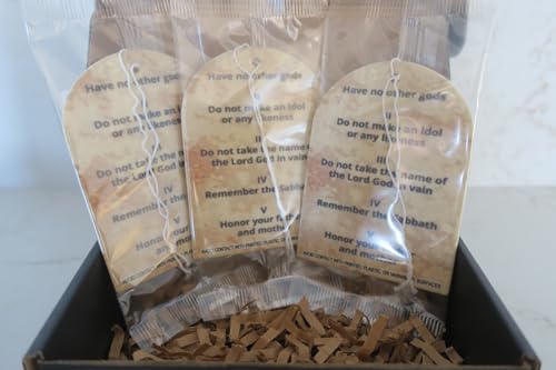 Image of A-Z Bible Products Christian Car Air Fresheners - 3 Pack Hanging Auto Accessories with Ten Commandments - Fresh Air Scent - Faith-Based Scripture Car Decor and Inspirational Christian Gift