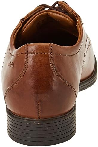 Clarks Men's Whiddon Plain Oxford Flat, Dark Tan, 10 | Image 2