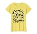 Coffee Dogs Crime Shows Funny Coffee Dog Lovers T-Shirt, Women, Lemon Yellow, X-Large