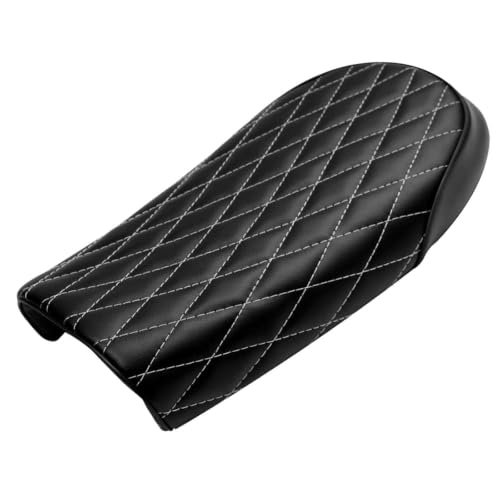 Asiento de motocicleta plano para conductor y pasajero de estilo cafe racer