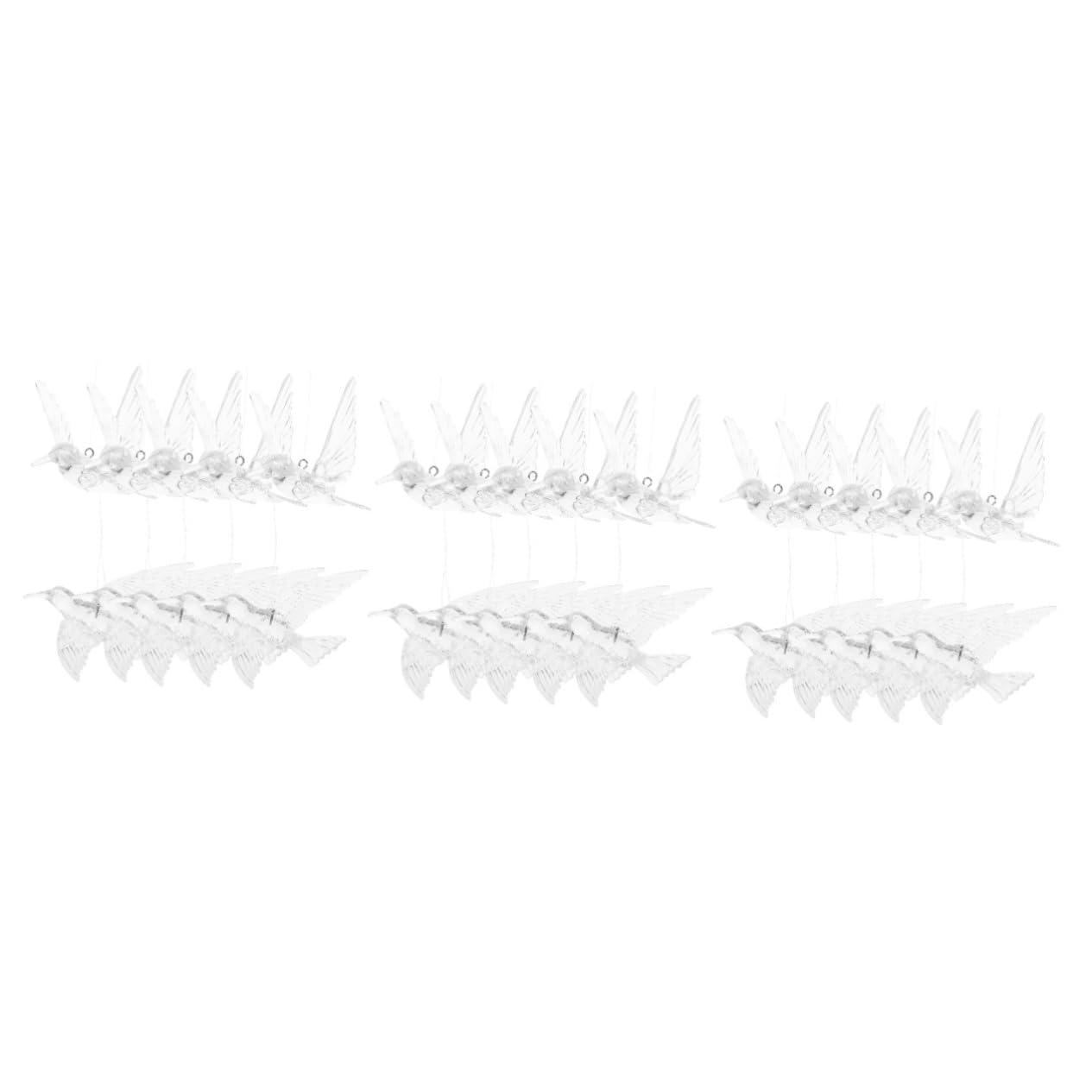 SOIMISS 3 Sätze DIY Transparenter Vogel Kristall Kolibri Hochzeit Decke Hängende Weihnachtsbaum Ornament Dekoration Hochzeitsdekor Ornamente Zum Basteln Ornamente Für 10 Stück * 3