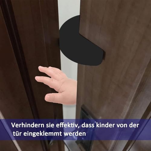 Catelves 6 Stück Klemmschutz für Türen Kinder, Türstopper kinder Schwarz, Türstopper Baby Schaumstoff, Tür Klemmschutz, Fensterstopper, Türstopper Klinke, Türstopper Tür zum Schutz Kleiner Kinderhände