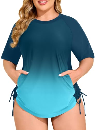 SOTHEA Short-Sleeve Rash Guard with Zipper Pockets