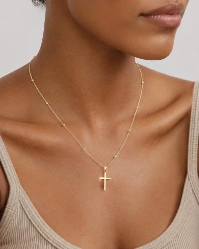 14k Gold Plated Cross Necklace  - image 6