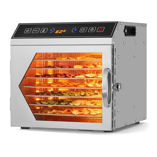 8-Tray Adjustable Temperature Food Dehydrator