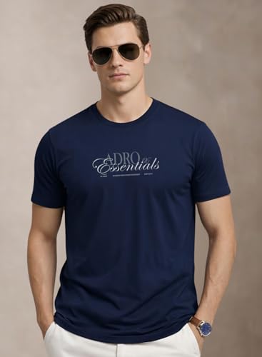 Image of ADRO Mens Printed T-Shirts Pack of 3 | 100% Cotton Regular Fit Graphic Tshirt | Breathable Stylish Casual T Shirt Gym Travel Summer T Shirts