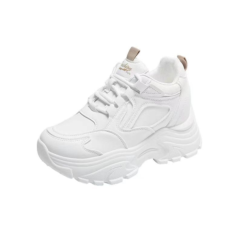 Chunky Sneakers for Women & Girls 2.3-Inch Height Increase Walking Shoes with Thick Sole for Travel, Gift