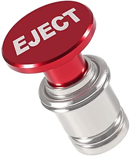 EJECT - Encendedor de cigarrillos para automóvil, aluminio anodizado MELIFE universal, accesorio de repuesto de 12 voltios, se adapta a la mayoría