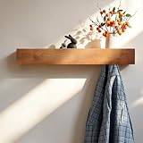 Rangement Pratique: Des étagères fonctionnelles en panneaux de bois sont idéales pour ranger en toute sécurité bougies parfumées, cadres photos, décorations ou flacons de parfum, il utilise pleinement l'espace mural et crée un espace de stockage supplémentaire sans occuper d'espace au sol précieux, ce qui en fait un incontournable pour les concepts de vie peu encombrants