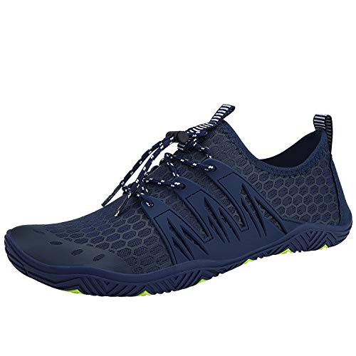 Image of MAYZERO Water Shoes Men Women Swim Surf Shoes Beach Pool Shoes Wide Toe Hiking Aqua Shoes Winter House Slippers