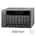 Produktbild Qnap TS-851-4G DualCore 2.41GHz 4GB Ram Bundle mit 8x 3000GB