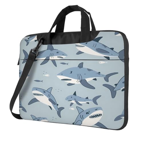 Bolsa para portátil diseño tiburón océano miniatura 1