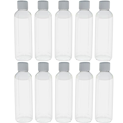 AME Bespoke Multi Pack of 10 Plastic Bottles with Screw Lids 100ml Bottles ideal for Travel - 10 Bottles