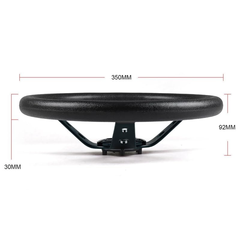 Volante da Corsa Universale,Volante Sportivo Volante da corsa gioco universale, 14 pollici 350 mm(Black)
