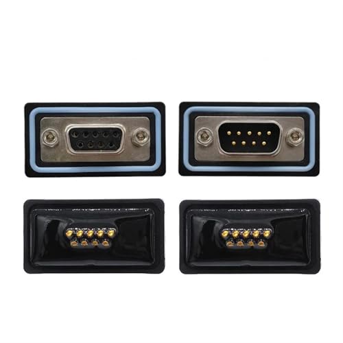 Conector DB9 estanco IP68 con pines de latón chapado en oro 3U