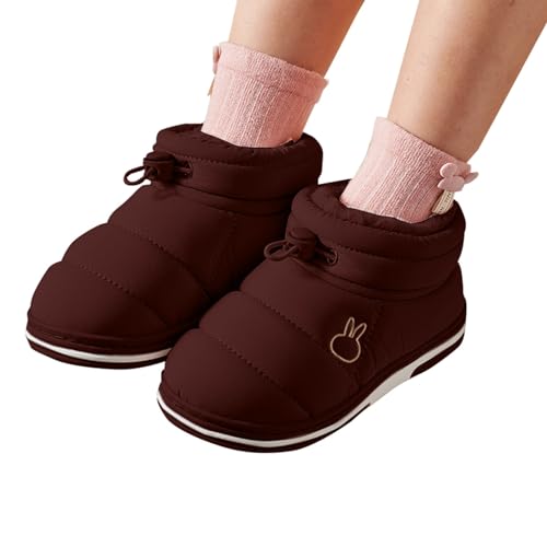 Toddler Kids Warm House Boots Water Proof Slippers for Boys Girls Fuzzy 𝗙𝐮𝗿 Lined Comfy Platform Rain Boots 6 52