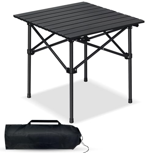 SKY-TOUCH Outdoor Camping Folding TableLightweight Folding Table with Aluminum Table Top and Carry Bag Easy to Carry Perfect for Outdoor Picnic Cooking Beach Hiking Fishing535150cm