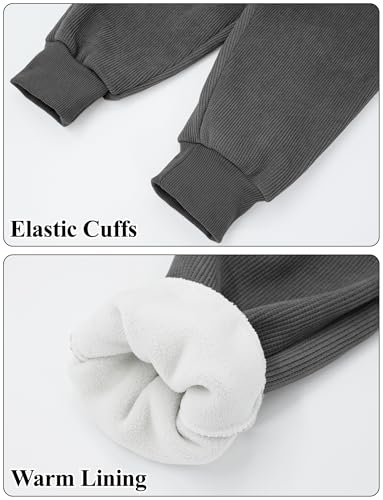 Happy Cherry Toddler Kids Winter Jogger Pants Fleece Lined Thick Sweatpants for Boys Girls4