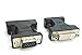 zdyCGTime DVI to VGA Cable Adapter - Black - F/M,DVI(24+5) to VGA(15pin) Cable Adapter - Black - F/M,