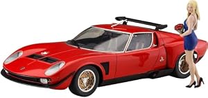 1/24 ランボルギーニ イオタ SVR w/ガールズフィギュア プラモデル