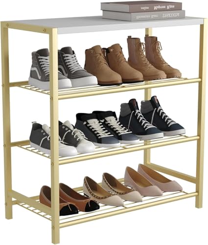 FIXED UP FINDS for 4-Tier Shoe Rack, Shoe Storage Shelf, Industrial Shoe Tower, Narrow Shoe Organiz