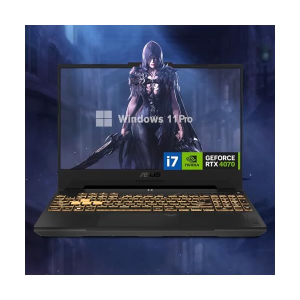 ASUS TUF 15.6 i7 RTX 4070 Premium Gaming Laptop, 15.6" FHD 1920 * 1080 144Hz, Intel i7-13620H (Beats Intel i9-12900), NVIDIA GeForce RTX 4070, 16GB DDR5, 1TB SSD, RGB Backlit Keyboard, Windows 11 Pro