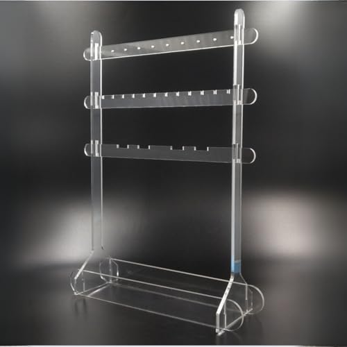 Image of SMILEDRIVE Acrylic Jewellery Display Stand-Perfect for Jewellery Shoots and Display, Organize Necklace, rings, ear rings and trinkets