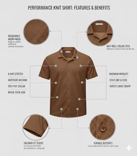 Image of FASHA Men's Half Sleeve Shirt for Men - Casual Summer Shirt, Regular Fit Collared Button Down, Stylish Lightweight Short Sleeve Shirt for Men, Formal & Casual Wear-Pack of 1