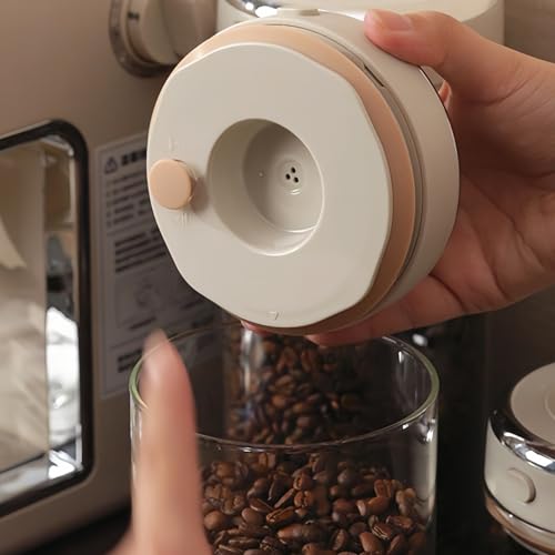 Contenedor de vidrio con sello al vacío para café miniatura 7
