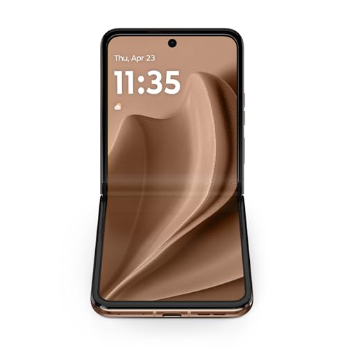 Image of Motorola Moto Razr+ 2025, 256GB + 12GB RAM, Pantone Mocha Mousse - Unlocked