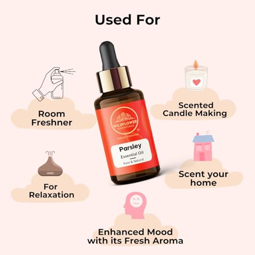 Image of Parsley Essential Oil (Plumeria alba) for Skin, Face, Aromatherapy & DIY Soap, Candle Making Scent 30ml (1 oz)