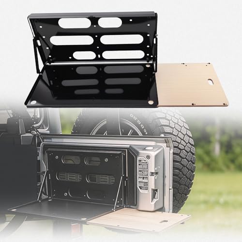 maXpeedingrods Drop Down Tailgate Table for 2007-2024 Jeep Wrangler JK JKU JL JLU Sports Sahara Freedom Rubicon Unlimited and other vehicles