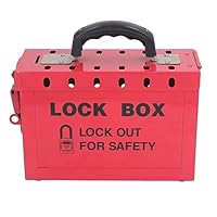 Lockout-Tagout-Box, Lockout-Tagout-Box mit Großem Fassungsvermögen, Ergonomischem Metallgriff, Edelstahlmaterial für OSHA-Konformität, Kits