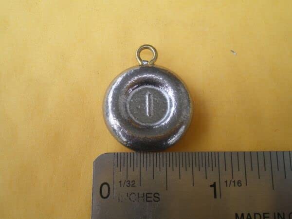 Fishing Tackle Lure 10 PCS. Coin River Fishing Sinker 1 OZ.