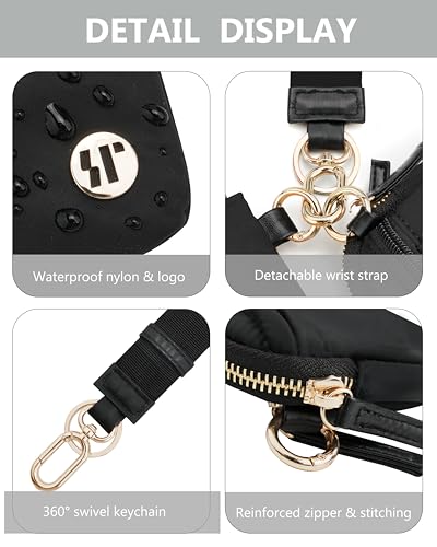 Image of Wallet Wristlet for Women, RFID Wallet Keychain with Dual Pocket | Nylon Wristlet Wallet with Coin Purse, ID Window, Card Holder and Small Wallet Design