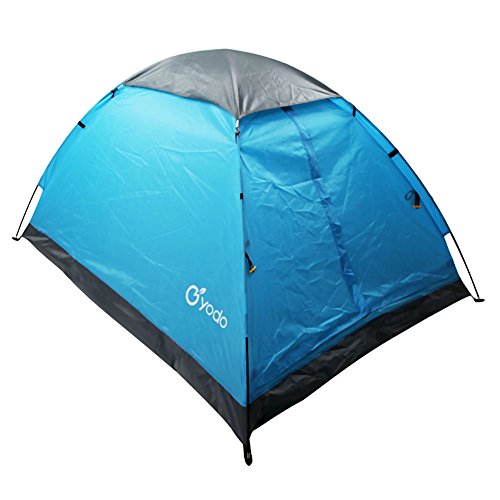Yodo Upgraded Lightweight 2 Person Camping Backpacking Tent With Carry Bag, Carry Bag, Blue #TOP2