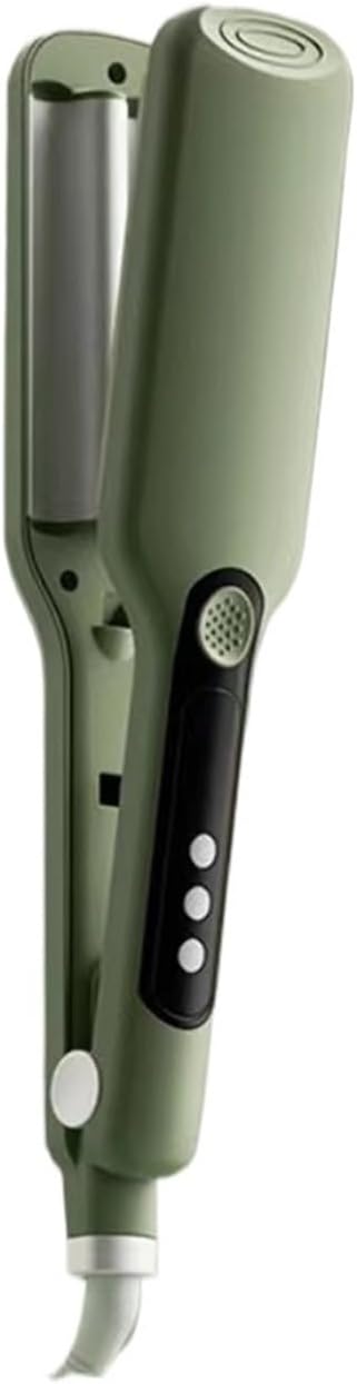 13mm Egg Roll Electric Hair Curling Iron Automatic Lambswool Curling Tool Long Lasting French Styling Wave Crimping Iron Styler(Green,UK)