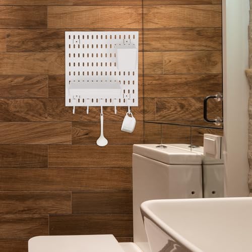 Organizador de tablero perforado plástico resistente para colgar en pared 7