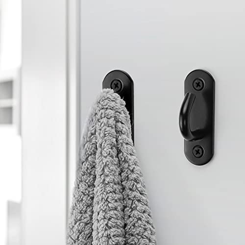 LNSYSNS Gancio Soffitto, 4 Pezzi Nero Ganci di